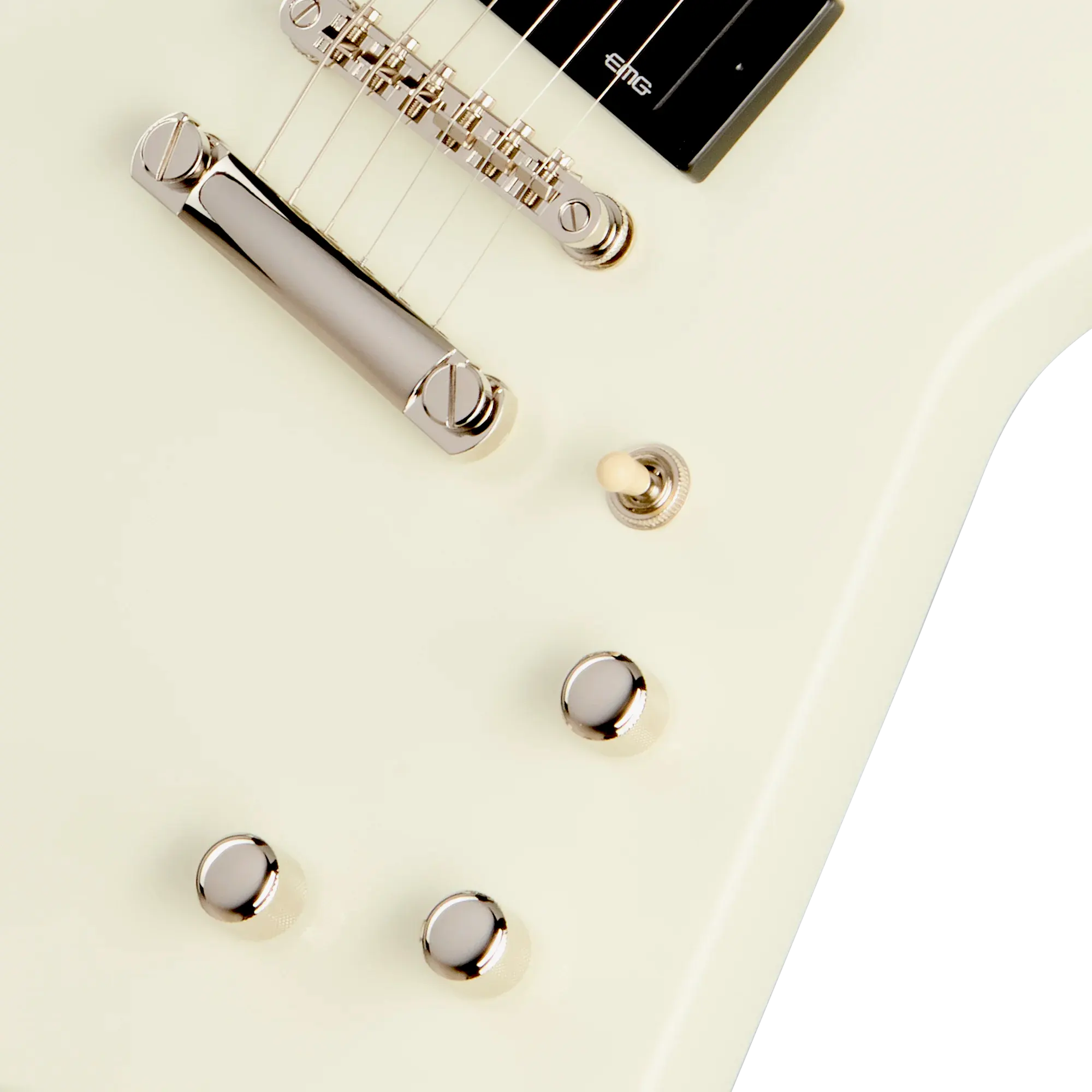 Explorer 80s EMG Classic White